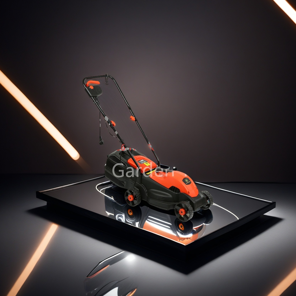 Electric lawn mower, household lawn trimmer, lithium battery-powered portable, quiet, efficient and long-lasting details Picture