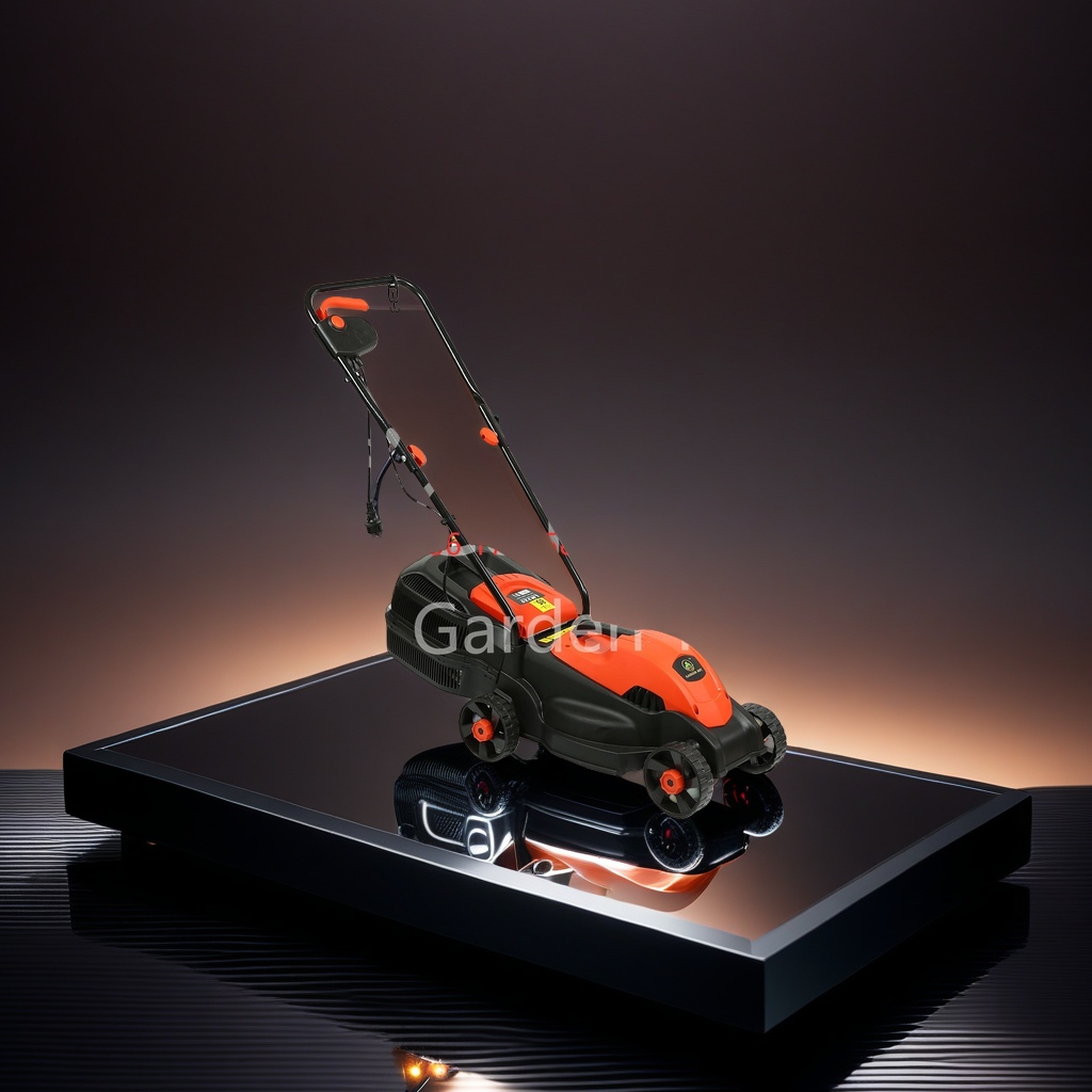 Electric lawn mower, household lawn trimmer, lithium battery-powered portable, quiet, efficient and long-lasting Specification image