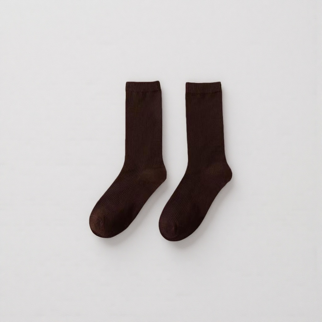 Calcetines medianos de algodón marrón oscuro para hombre transpirable y transpirable cómodo y duradero Application Scenario