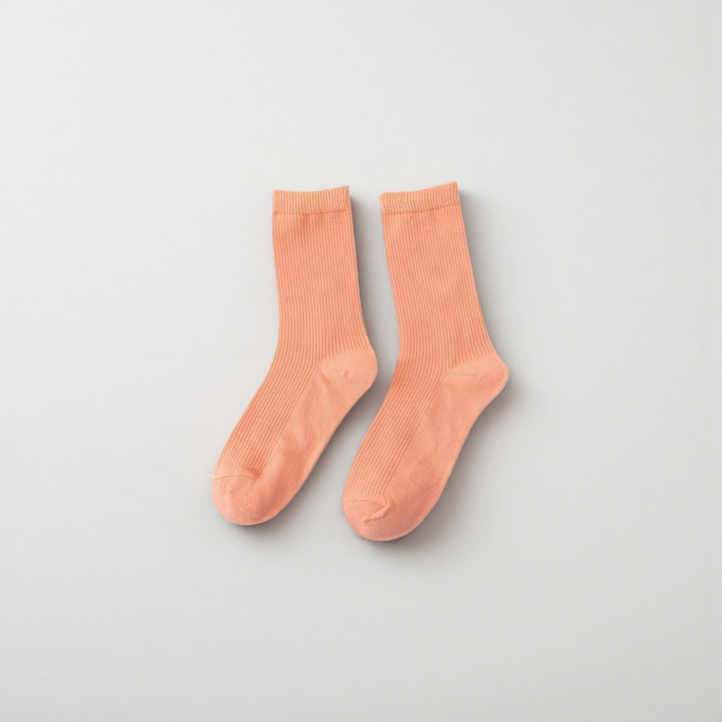 Calcetines naranjas de algodón para hombres y mujeres de la misma talla medias cómodos transpirables absorbentes Application Scenario