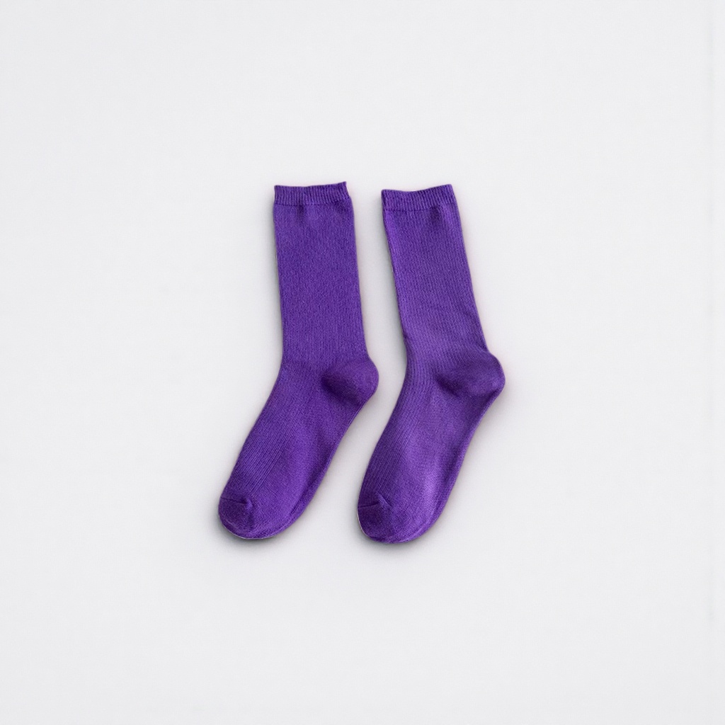 Purple modal cotton blended ship socks are skin-friendly, soft, anti-slip and not easy to fall off the heel details Picture