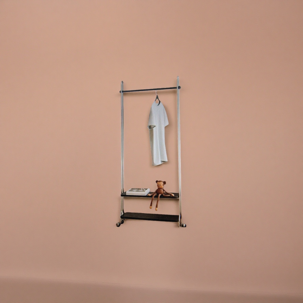 Multi-functional clothing display rack hanger, household non-drilling hanger, strong load-bearing capacity and anti-slip Application Scenario