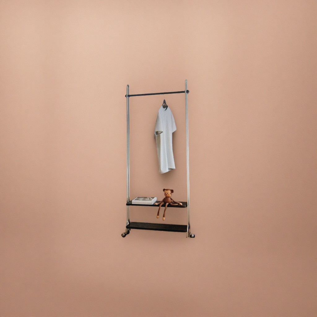 Multi-functional clothing display rack hanger, household non-drilling hanger, strong load-bearing capacity and anti-slip details Picture