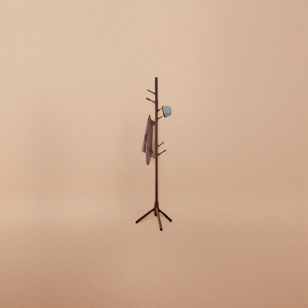The multi-functional floor-standing coat and hat rack saves space. It is a household hanging coat and hat storage rack for the bedroom entrance Specification image