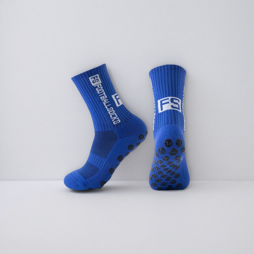 Calcetines de fútbol azul cuerpo transpirable speeddry calcetines deportivos unisex engrosamiento antideslizante calcetines details Picture