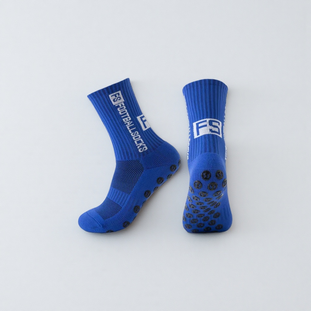 Calcetines de fútbol azul cuerpo transpirable speeddry calcetines deportivos unisex engrosamiento antideslizante calcetines Specification image