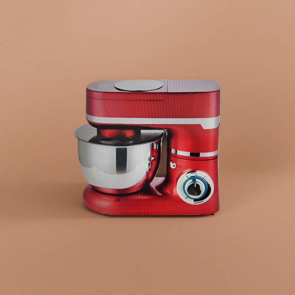 Red blender, household multi-functional meat, vegetable and egg beater, 1.5L silent and portable details Picture