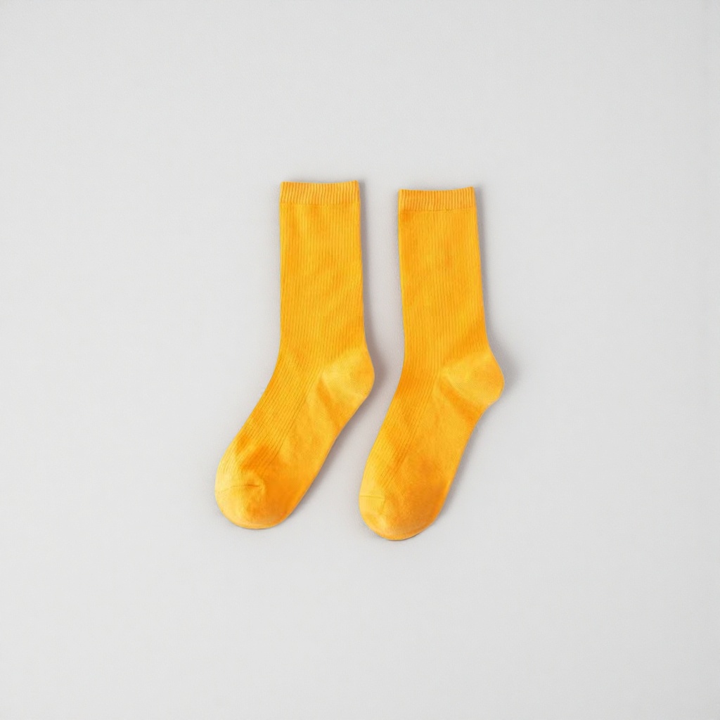 Calcetines deportivos amarillos de mezcla de algodón y amoniaco transpirable secado rápido antideslizante resistente unisex details Picture