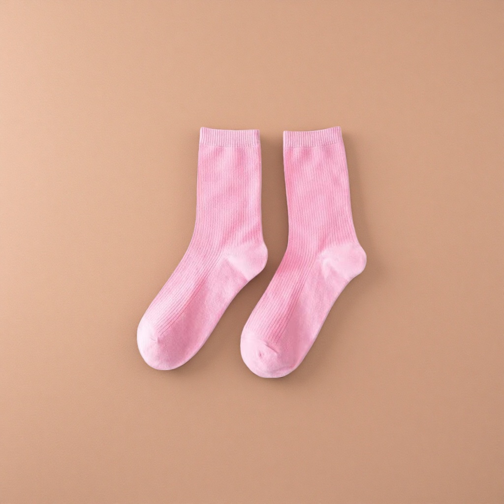 Medias medias modal rosa para mujeres suaves y amigables con la piel para uso diario Specification image