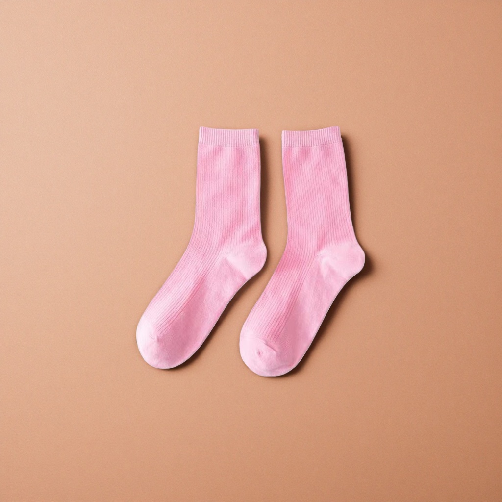 Medias medias modal rosa para mujeres suaves y amigables con la piel para uso diario Application Scenario