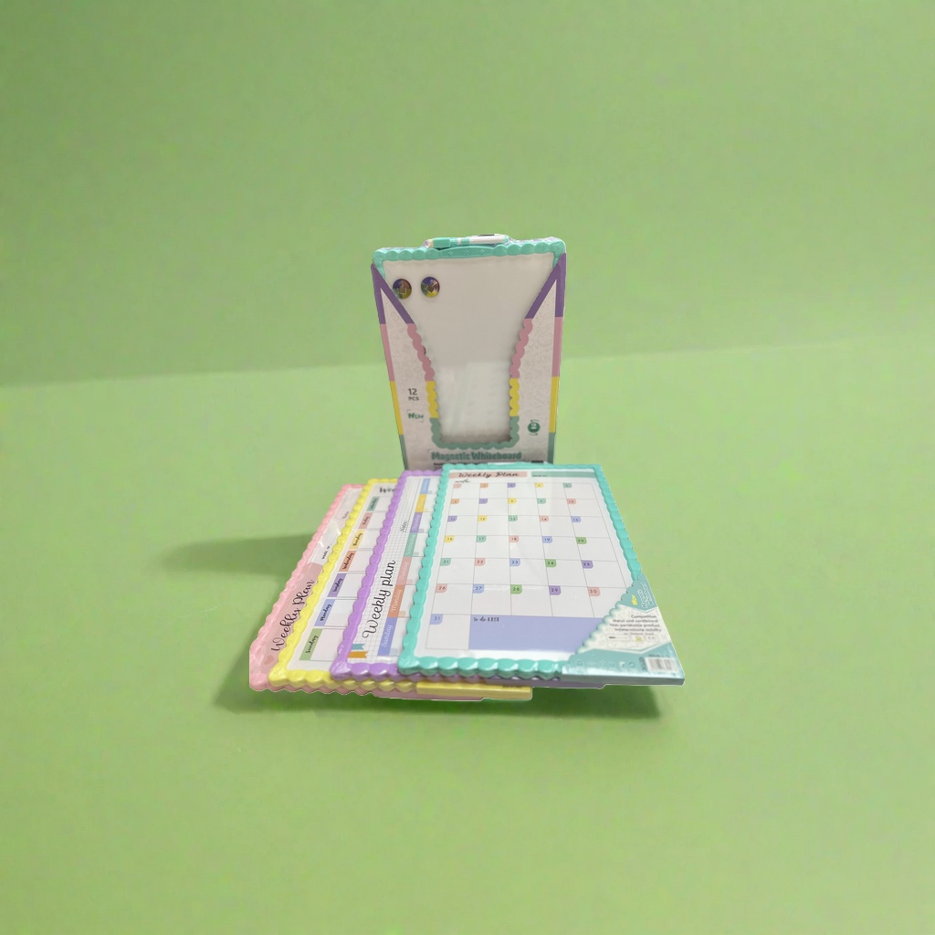 Color magnetic whiteboard set with pen erasers and magnetic stickers for mobile office and teaching use details Picture