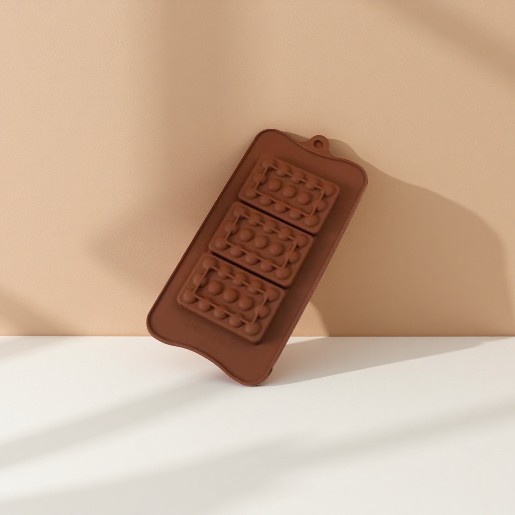 Brown food-grade silicone cake molds are heat-resistant and suitable for steaming, baking and baking