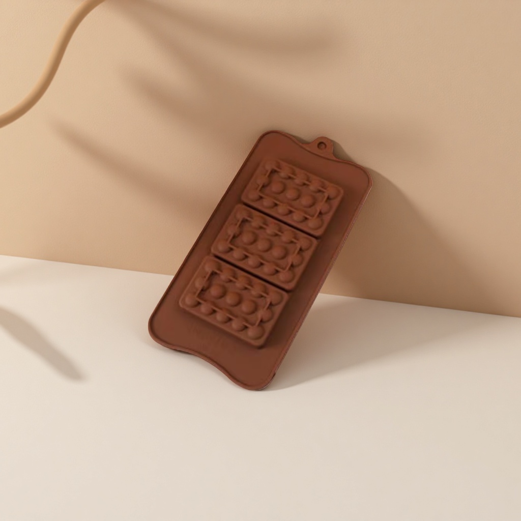 Brown food-grade silicone cake molds are heat-resistant and suitable for steaming, baking and baking details Picture