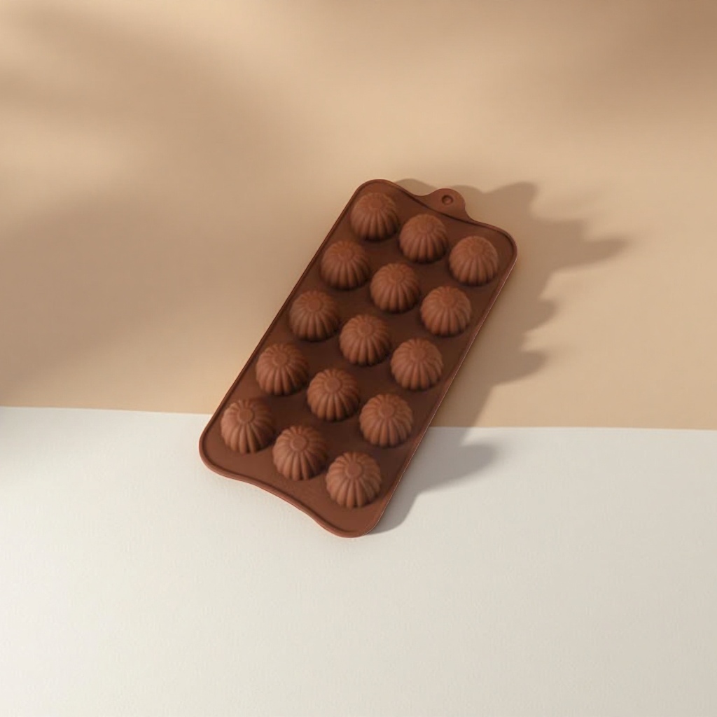 The brown high-temperature resistant food-grade silicone baking mold is flexible and easy to demold details Picture