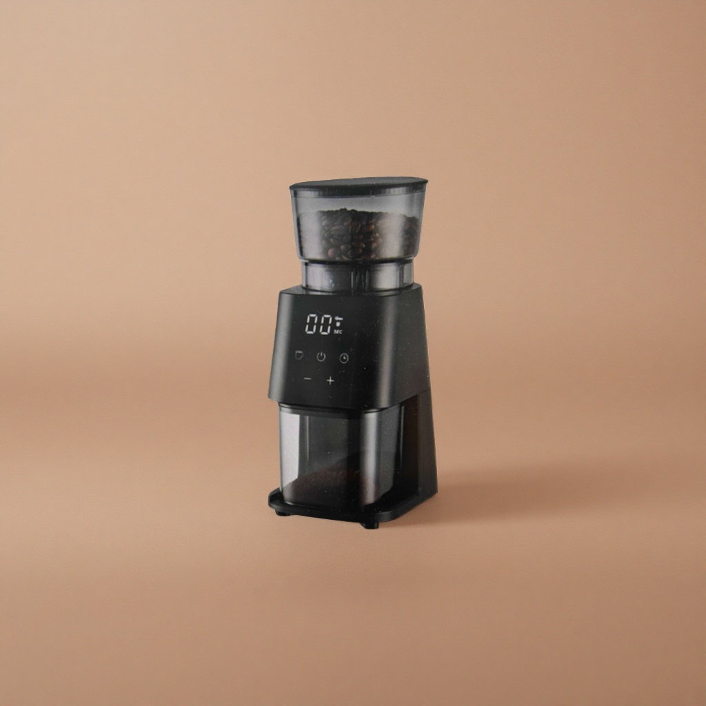 Household coffee grinder, hand-cranked and electric dual-purpose, adjustable fineness, silent design, portable details Picture
