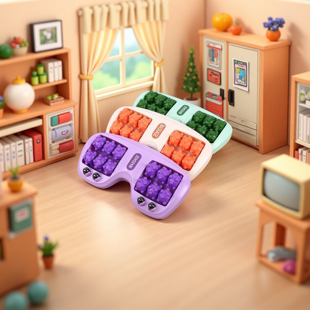 Magnetic bead foot massage device, a portable household foot relaxation and physiotherapy instrument details Picture