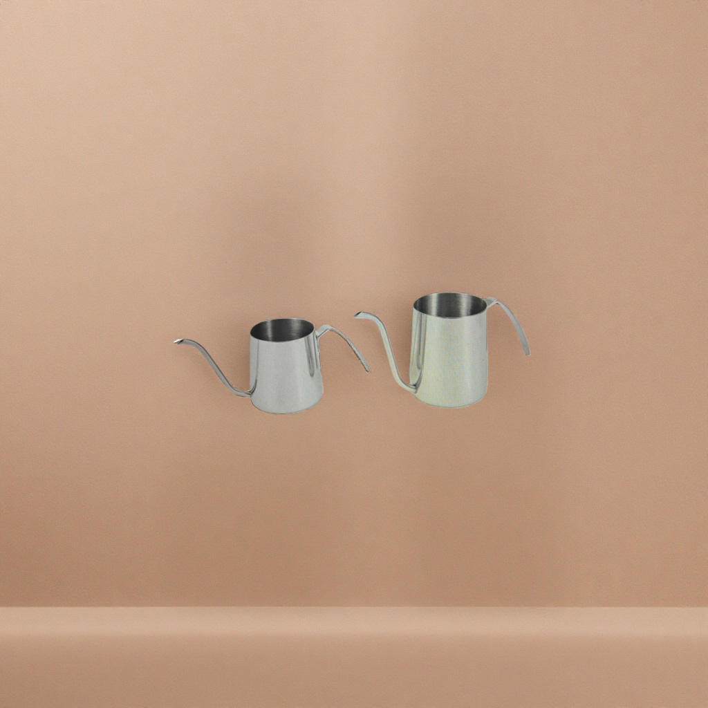Stainless steel coffee hand-brewed pot, hand-brewed coffee pot filter cup and coffee utensils