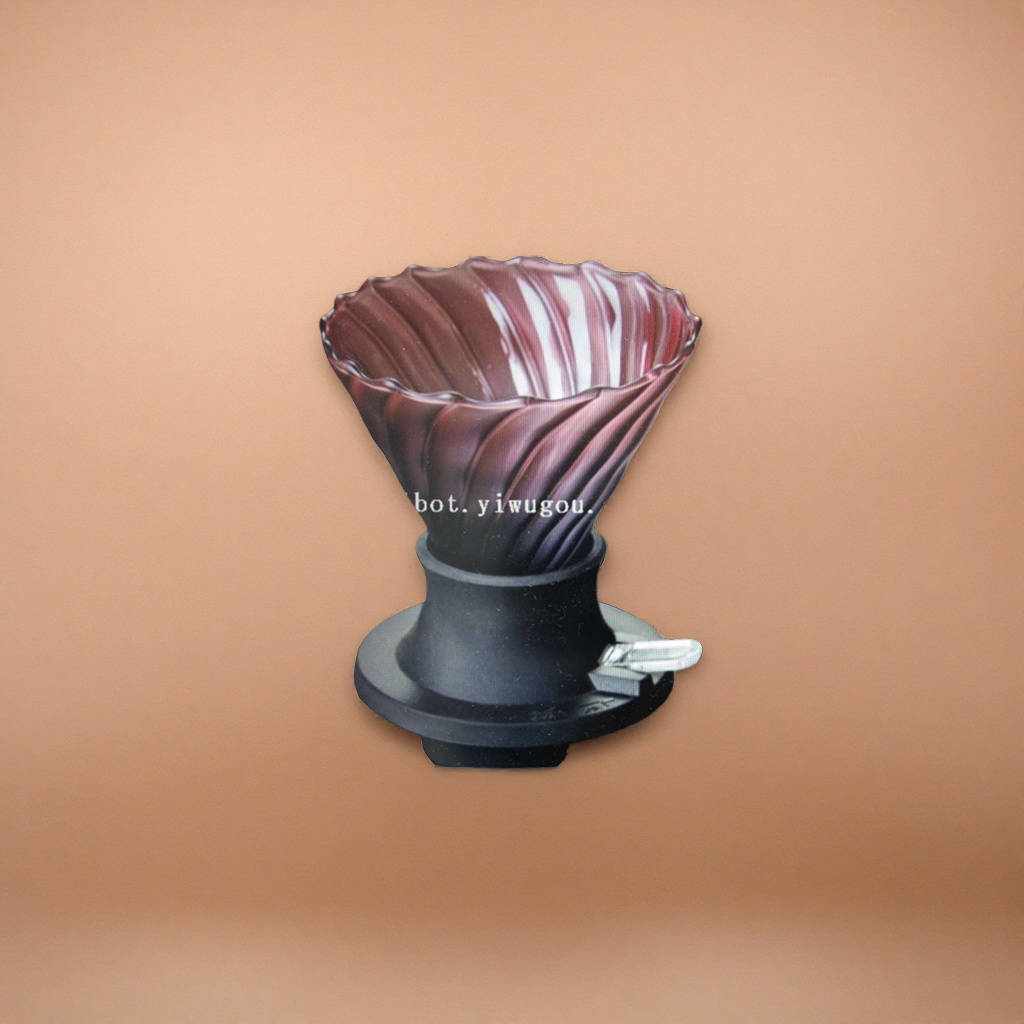 Coffee filter cup, hand-brewed coffee filter cup V60, conical filter cup, ceramic filter cup 300ml Specification image