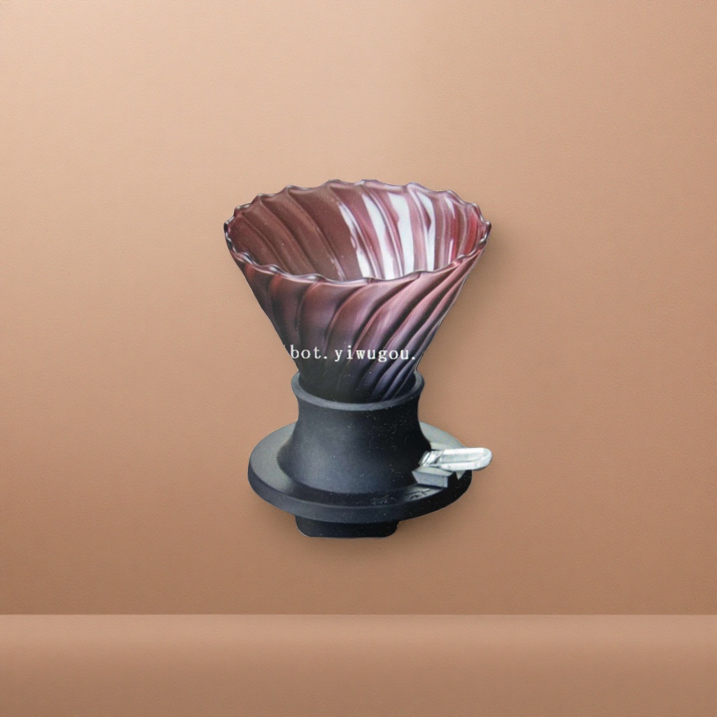Coffee filter cup, hand-brewed coffee filter cup V60, conical filter cup, ceramic filter cup 300ml