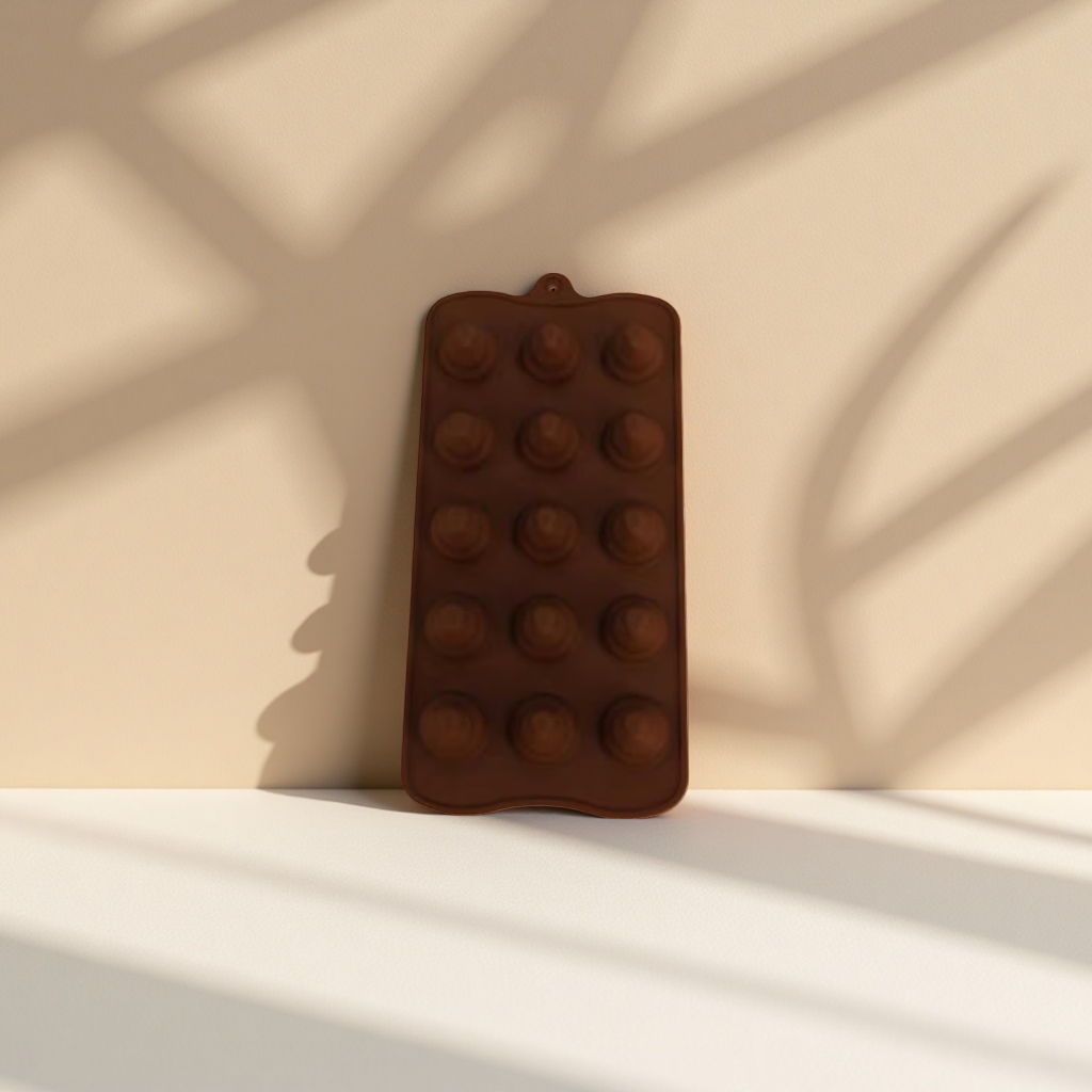 Brown food-grade silicone mold baking cake demolding wonder, heat-resistant and capable of steaming details Picture