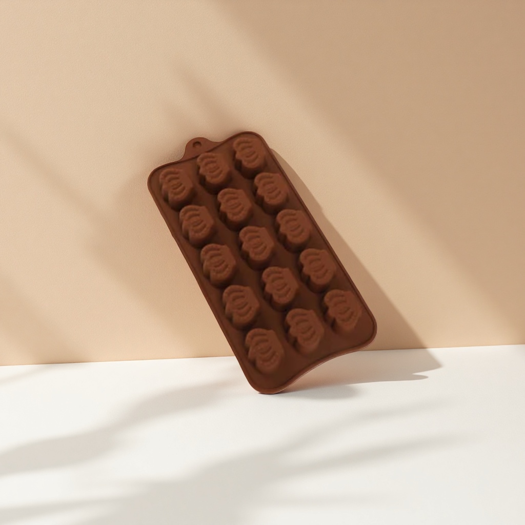 Food-grade silicone chocolate molds for baking, foldable and easy to demold, for home DIY