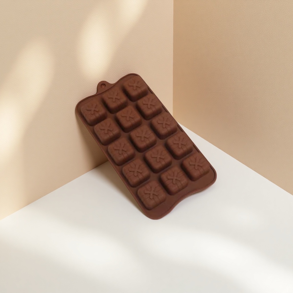 Food-grade high-temperature resistant silicone chocolate molds for baking, DIY home use, demold and easy to clean Specification image