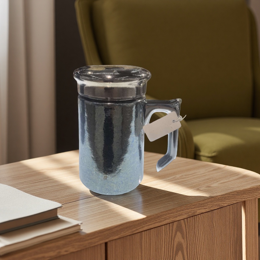 Textura metálica alto nivel de apariencia taza creativa taza de agua de oficina para el hogar simple moda
