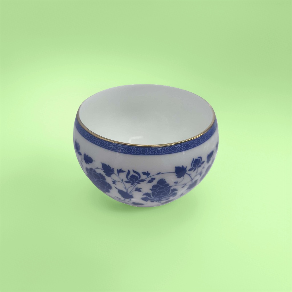 Blue and white porcelain bowl, ceramic household tableware bowl, Chinese retro rice bowl for holding rice bowls Application Scenario