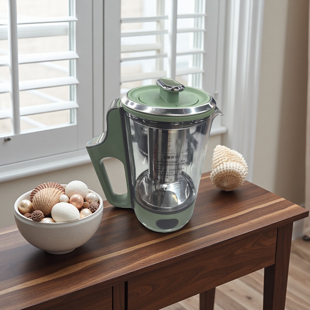 The main body of the green mixing cup is a portable manual mixing cup accessory. It is a universal model