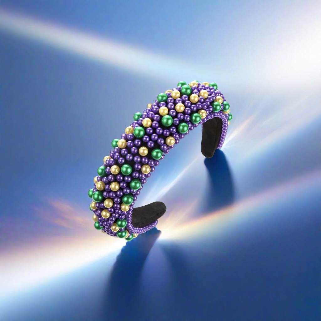 Beaded headbands are fashionable and versatile. They are simple Korean style headwear for ladies Application Scenario
