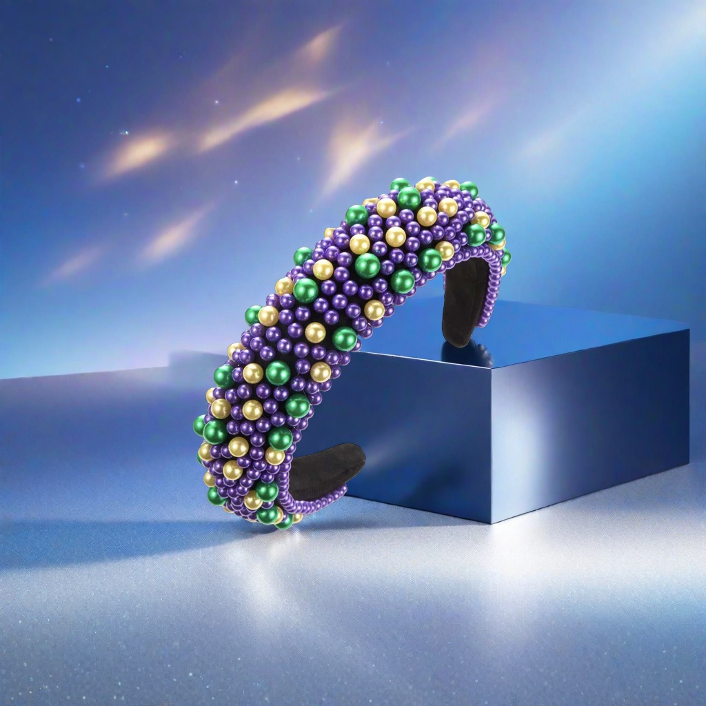 Beaded headbands are fashionable and versatile. They are simple Korean style headwear for ladies Specification image