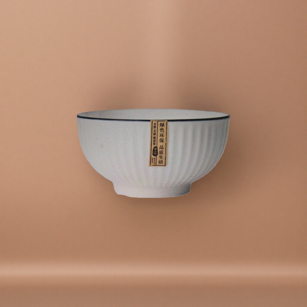 The main body of the transparent glass bowl is a household heat-resistant high borosilicate glass container