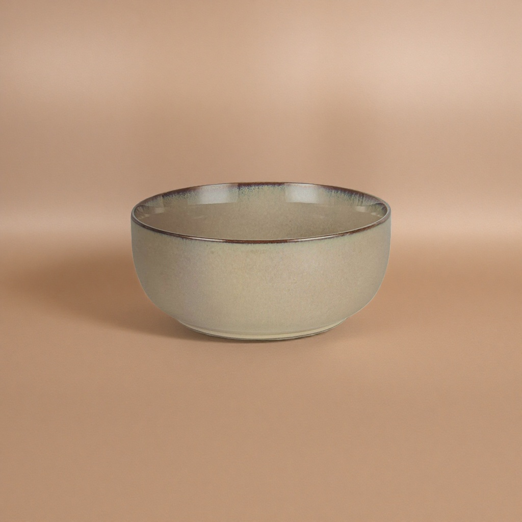 Ceramic bowls, household thickened glazed anti-scald soup bowls, rice bowls, large and deep bowls details Picture