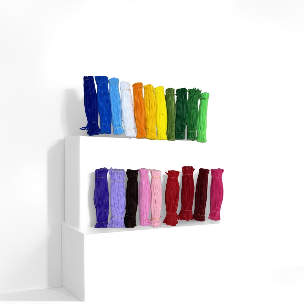 Colorful wool root strips, DIY wool root strips, children's creative woven toys Specification image