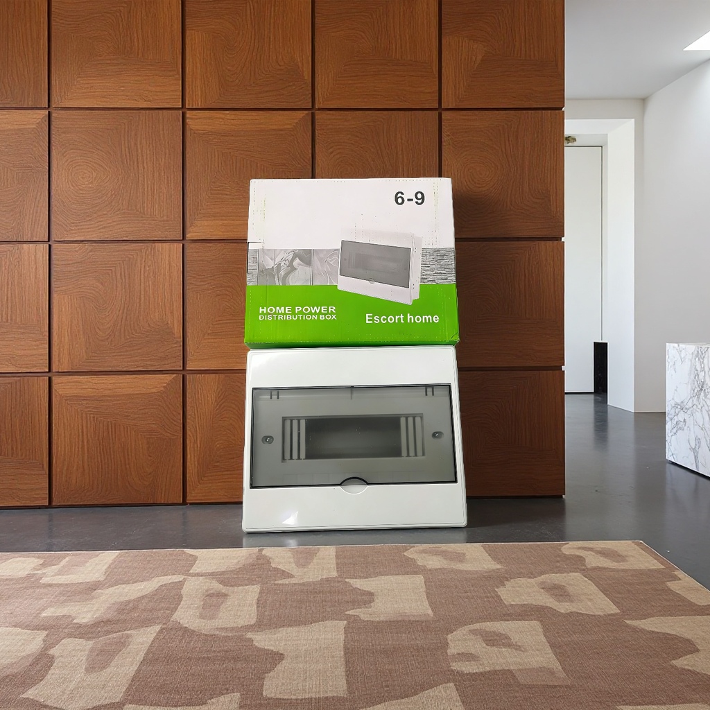 Household power distribution box, white distribution box, available in 4, 6 and 8 channels, easy to install, safe and protected details Picture