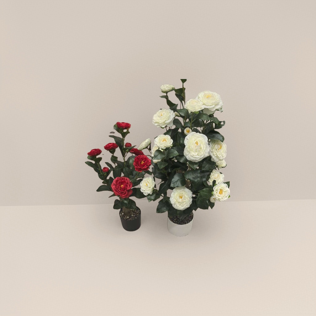 Artificial flower potted plants for living room and bedroom decoration, artificial flowers and green plants, Nordic style ornaments details Picture