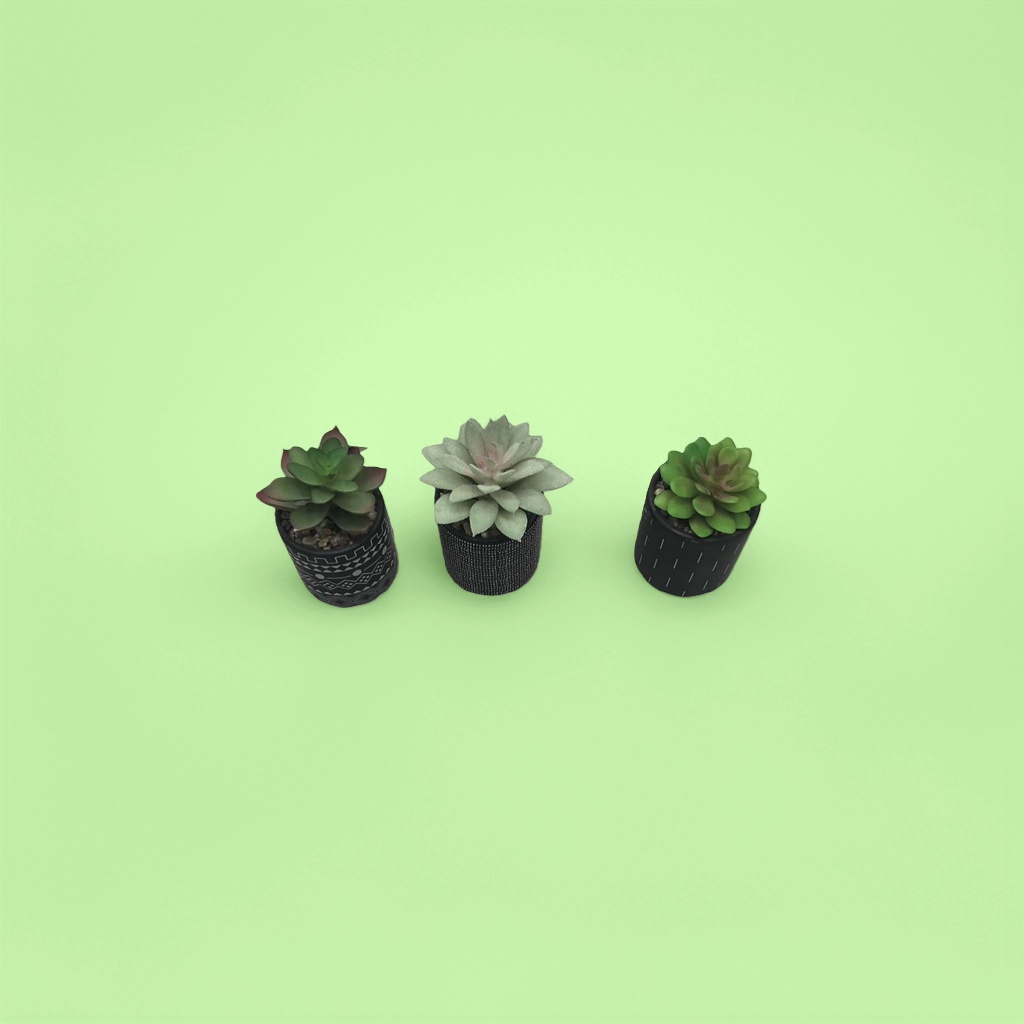 Succulent plant potted combination, indoor green plants, small bonsai, balcony decoration, drought-resistant and easy to care for Specification image