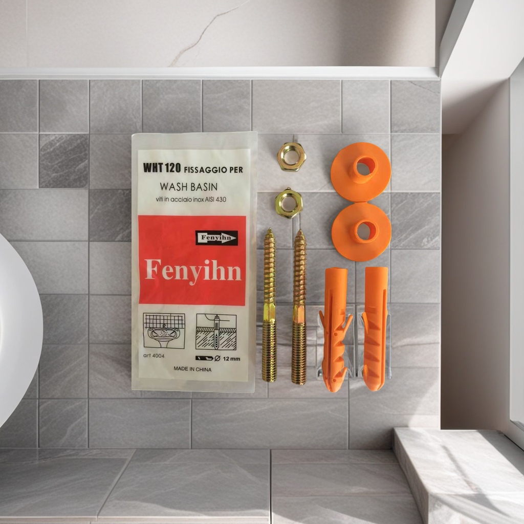 The washbasin installation and fixation set is suitable for various washbasins, quick installation, stable and durable Application Scenario