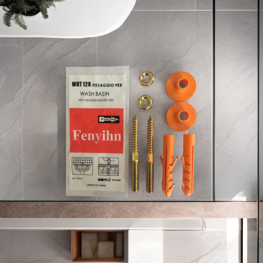 The washbasin installation and fixation set is suitable for various washbasins, quick installation, stable and durable Specification image