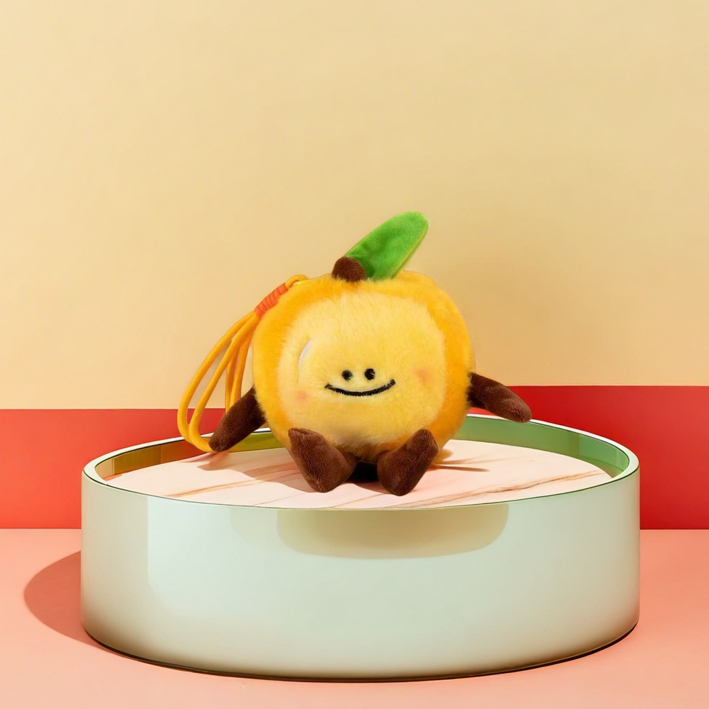 橙子造型毛绒玩具可爱水果风玩偶 plush toy