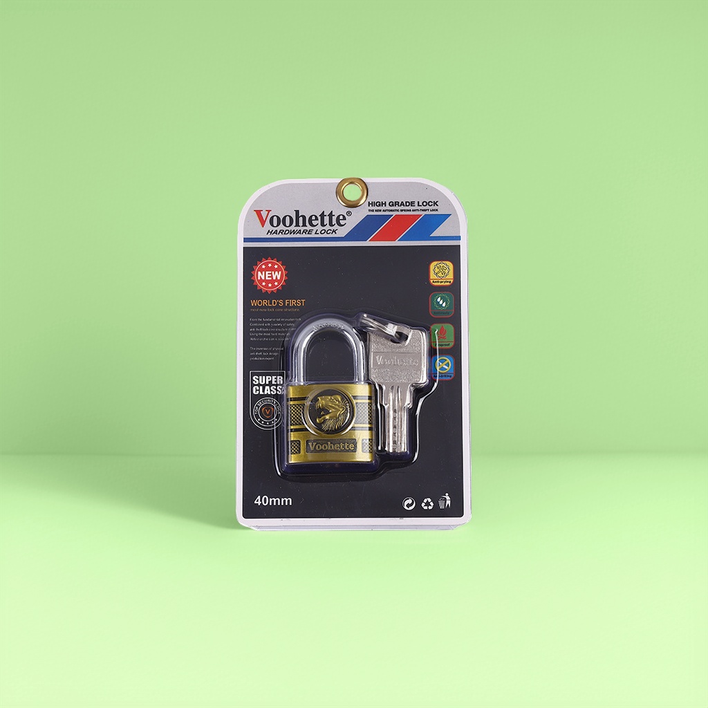 Voohette three high-quality padlock sets of 60mm, 50mm and 40mm with keys in a black gift box Application Scenario