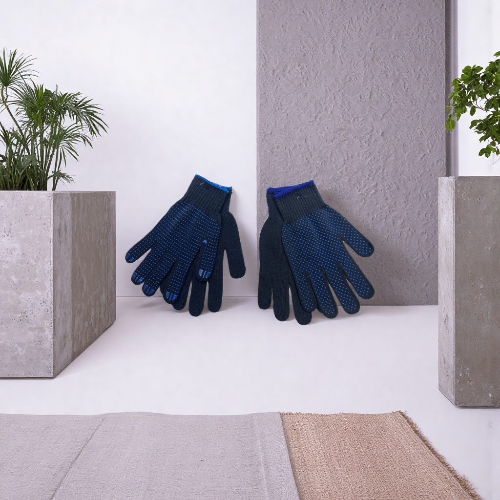 LR blue guantes antideslizantes de algodón de alta elasticidad transpirable unisex lavavajillas para la limpieza details Picture