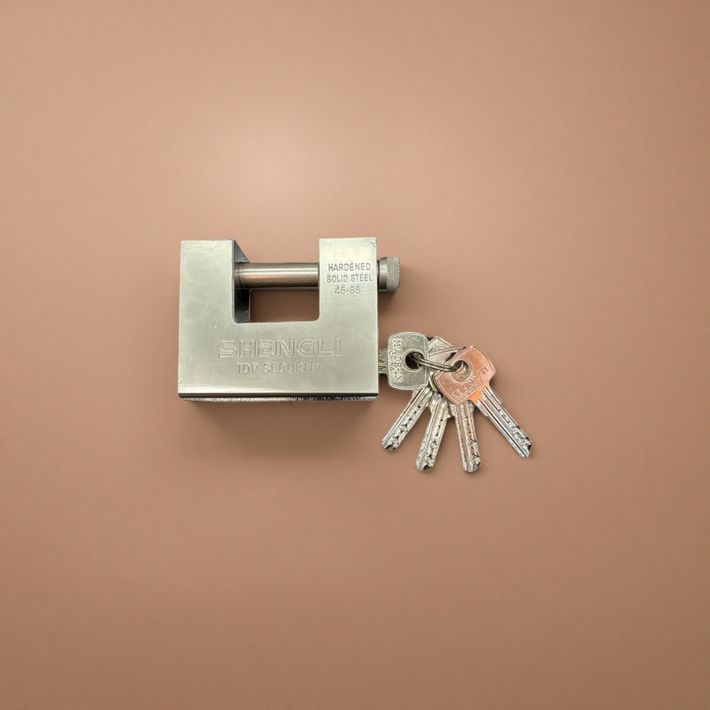 Metal padlock, 30mm thickened anti-picking and anti-theft hanging lock, copper core pin lock details Picture