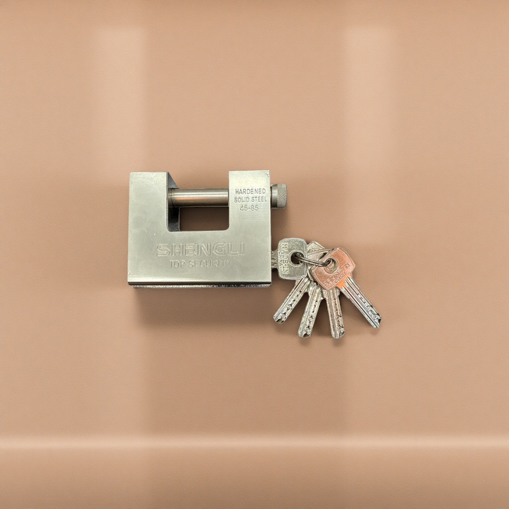 Metal padlock, 30mm thickened anti-picking and anti-theft hanging lock, copper core pin lock Specification image