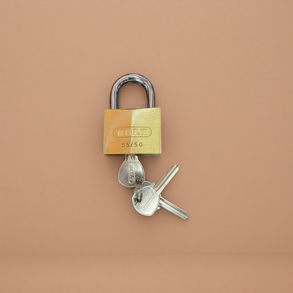 Thickened all-copper metal padlock, rust-proof and durable hanging door lock, suitable for home, warehouse and office use details Picture