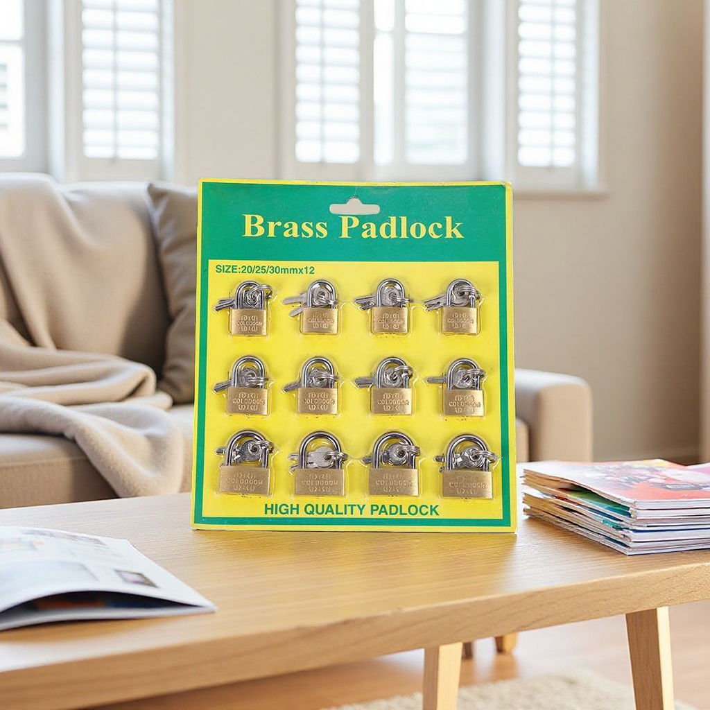 Brass Padlock packaging display style details Picture
