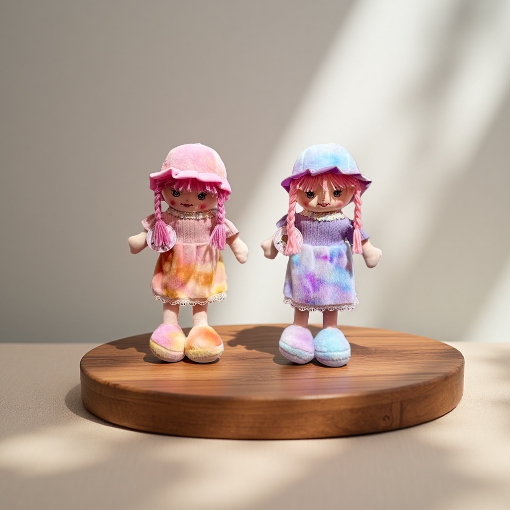 Plush dolls, cute cartoon throw pillows, fabric decorations and home gifts Application Scenario