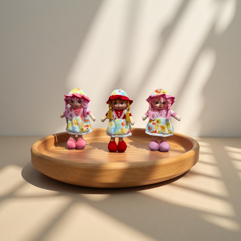 Thickened short fleece plush toy doll, skin-friendly children's companion and soothing doll Specification image