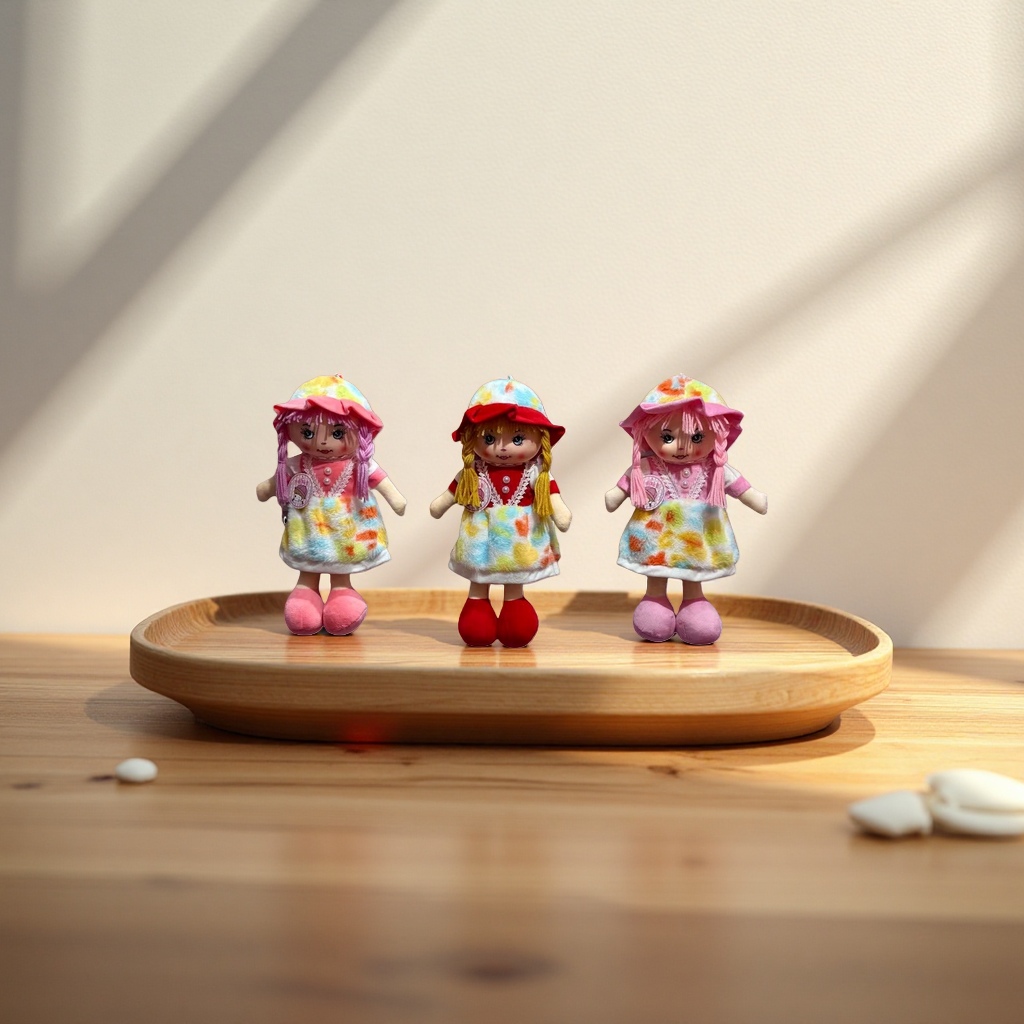 Thickened short fleece plush toy doll, skin-friendly children's companion and soothing doll Application Scenario
