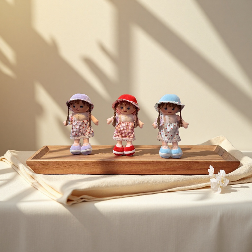 Soft and cute cotton and linen fabric plush pillows for children's room decoration gifts Specification image